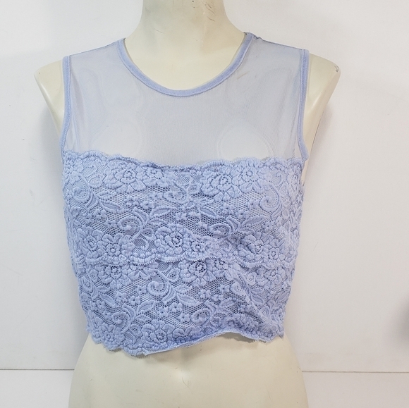 Garage Lace Sheer Crop Top - Picture 3 of 4